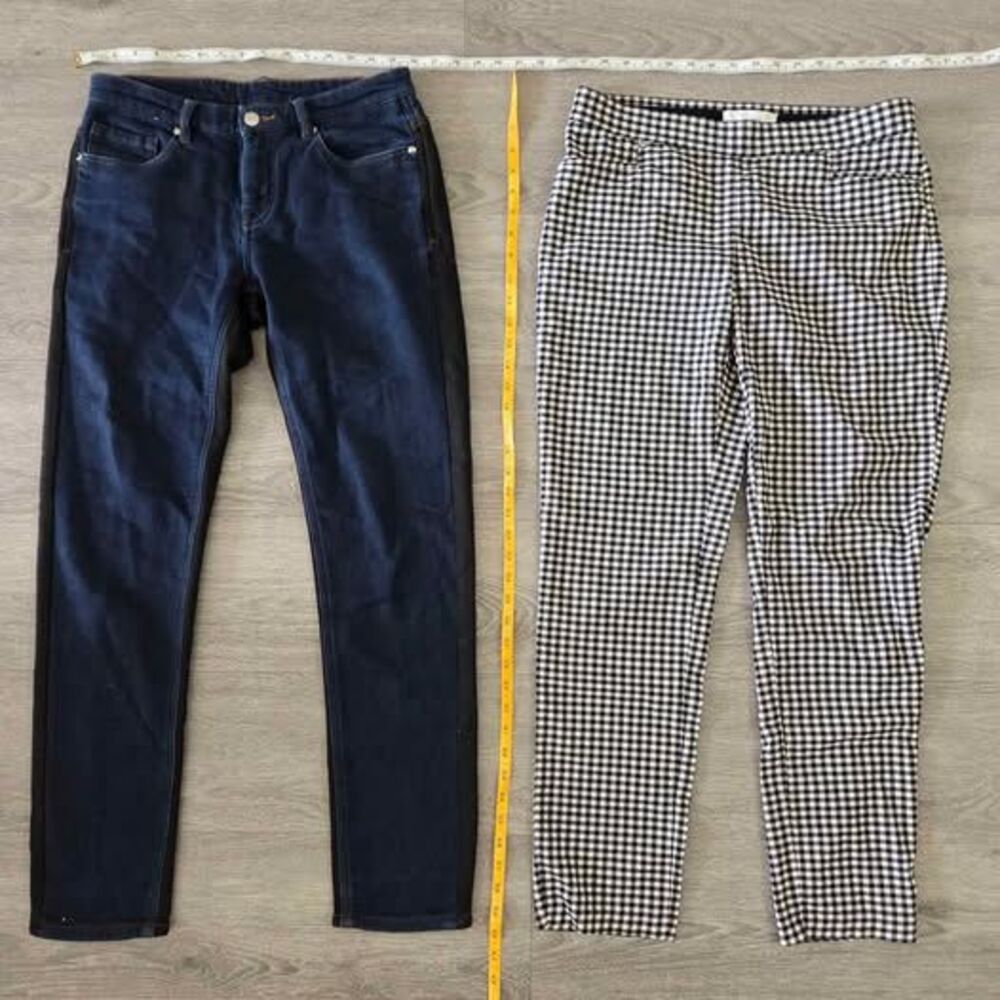 Lots of 2 GXG Dark Side Panel Jeans M + 89th + Madison Gingham Pants